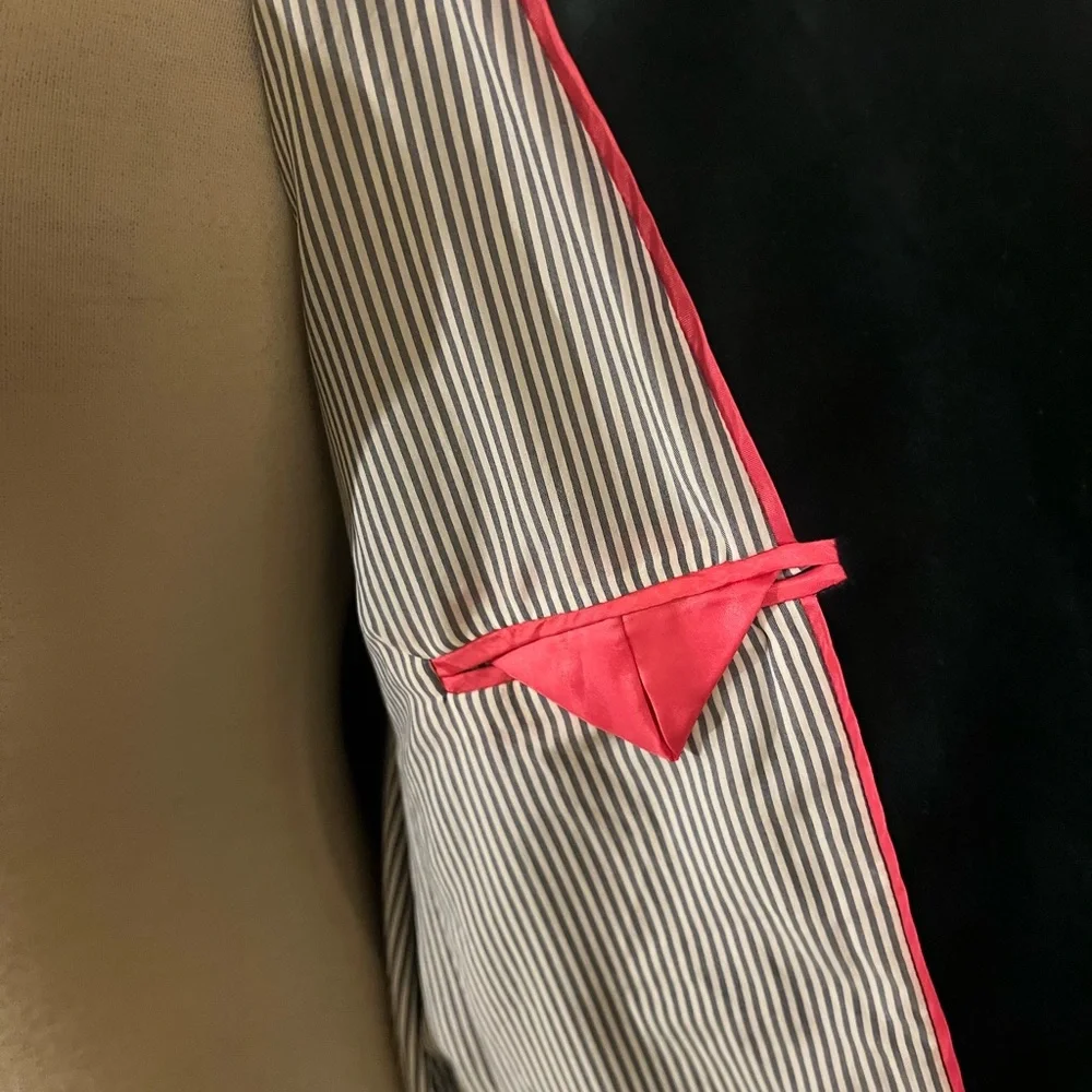 J Crew Women's Green Velvet Blazer Parke One button Size 14T NWT - Picture 9 of 11